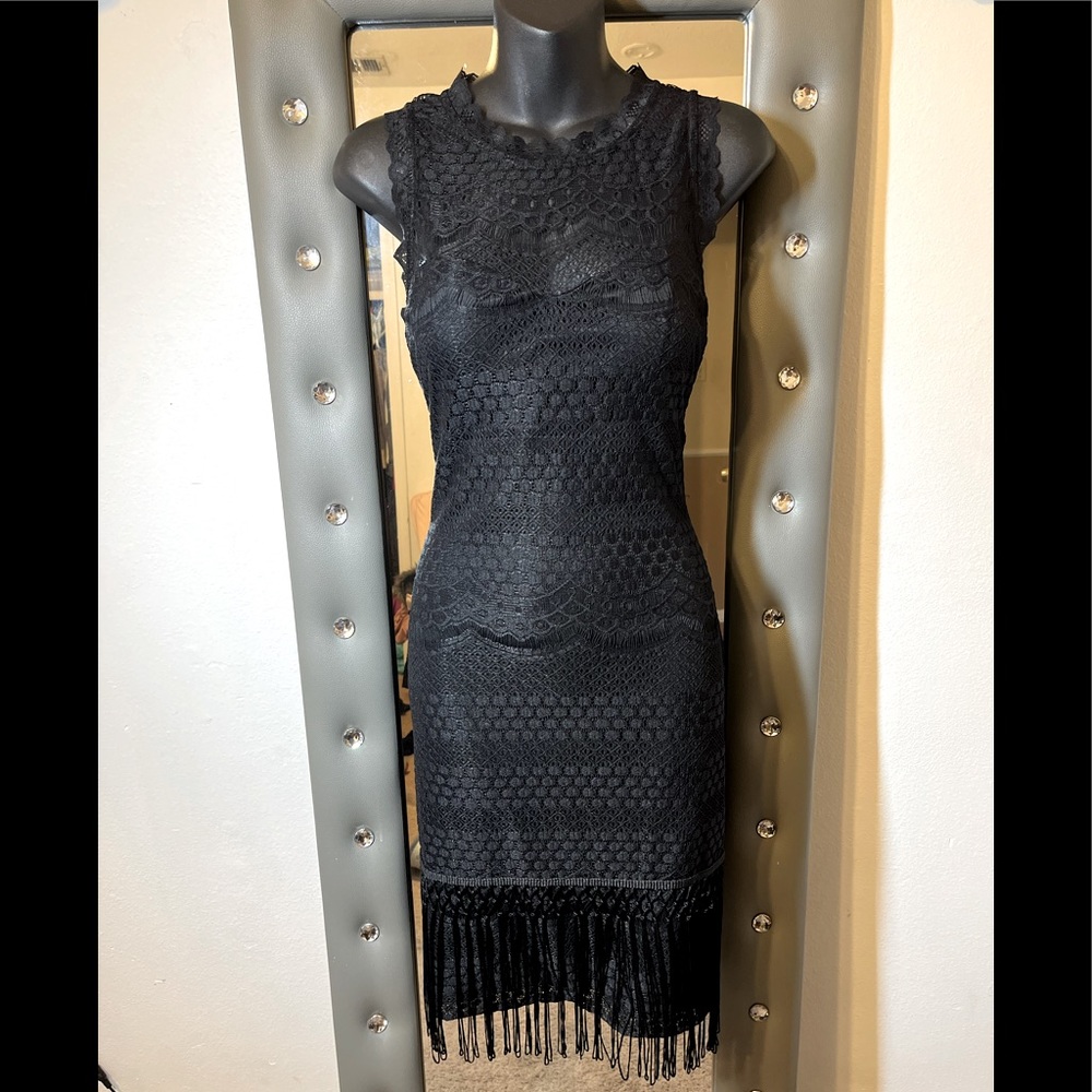 Black Tie Sassy Sheath Fitted Dress